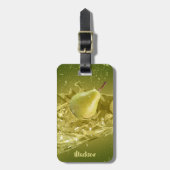 Aangepaste tekst bagagelabel peersplaat (Voorkant verticaal)