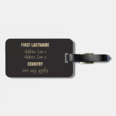 Aangepaste tekst bagagelabels New York City (Achterkant horizontaal)