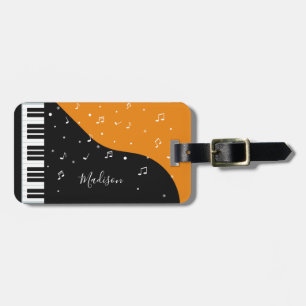 Aangepaste tekst bagagelabels voor Piano-muziek