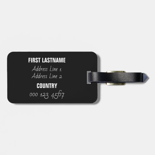 Aangepaste tekst bagagelabels voor Piano-muziek (Achterkant horizontaal)