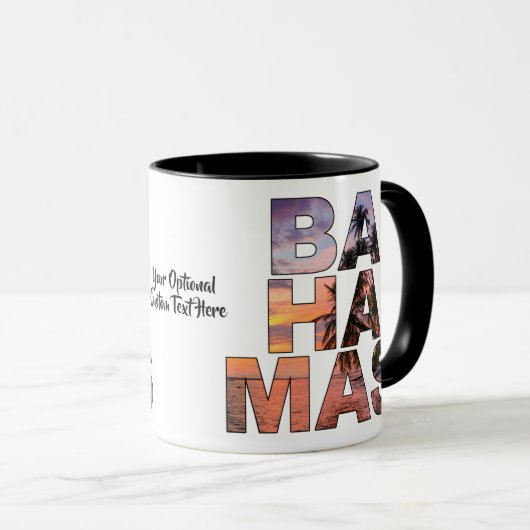 Aangepaste tekst BAHAMAS mokken (Voorkant rechts)