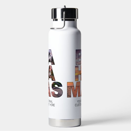 Aangepaste tekst BAHAMAS Waterfles (Rechts)