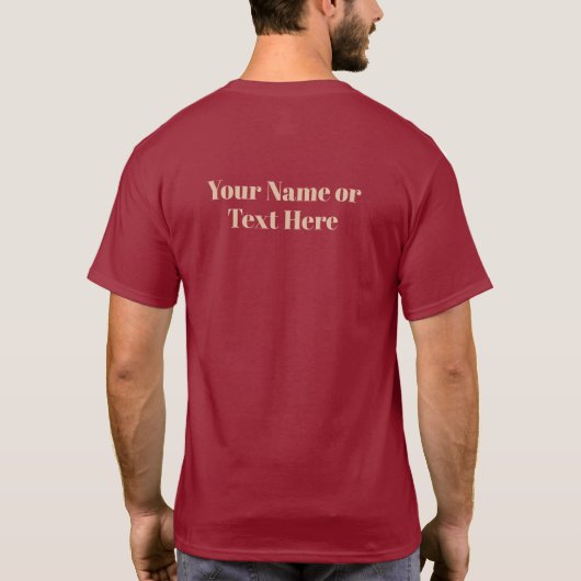 Aangepaste tekst Bali T-shirt (Achterkant)