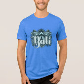 Aangepaste tekst Bali Tri-Blend Shirt (Voorkant)