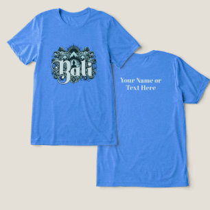 Aangepaste tekst Bali Tri-Blend Shirt