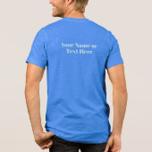 Aangepaste tekst Bali Tri-Blend Shirt (Achterkant)