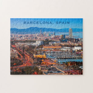 Aangepaste tekst BARCELONA-fotopuzzel Legpuzzel