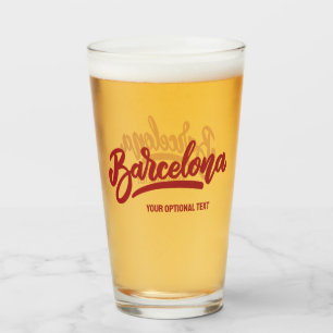 Aangepaste tekst Barcelona Glas