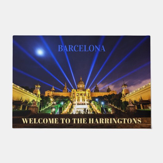 Aangepaste tekst Barcelona-model Deurmat (Voorkant)