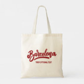 Aangepaste tekst Barcelona Tote Bag (Achterkant)