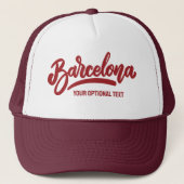Aangepaste tekst Barcelona Trucker Pet (Voorkant)