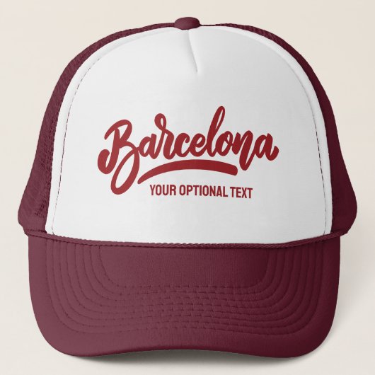 Aangepaste tekst Barcelona Trucker Pet (Voorkant)