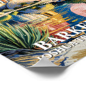 Aangepaste tekst Barker Dam Joshua Tree Van Gogh W Poster (Hoek)