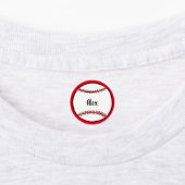 Aangepaste tekst Baseball Illustratie modern scrip Labels (Aangebracht)
