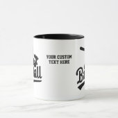 Aangepaste tekst Baseball Mok (Midden)