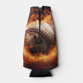 Aangepaste tekst Baseball on Fire Flesjeskoeler (Achterkant)