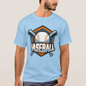 Aangepaste tekst Baseball T-shirt (Voorkant)
