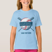 Aangepaste tekst Baseball T-shirt (Voorkant)