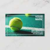 Aangepaste tekst, Baseline Boost Padel- of Tennisc Visitekaartje (Achterkant)