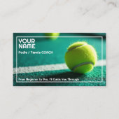 Aangepaste tekst, Baseline Boost Padel- of Tennisc Visitekaartje (Voorkant)