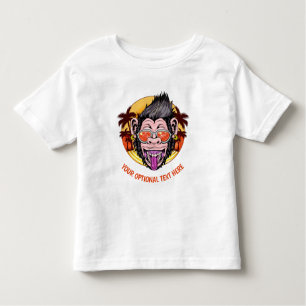 Aangepaste tekst Basis Monkey-kleding Kinder Shirts
