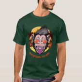 Aangepaste tekst Basis Monkey-kleding T-shirt (Voorkant)