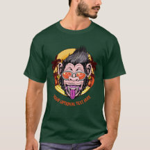 Aangepaste tekst Basis Monkey-kleding