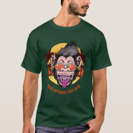 Aangepaste tekst Basis Monkey-kleding T-shirt