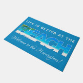 Aangepaste tekst BEACH Deurmat (Schuin)