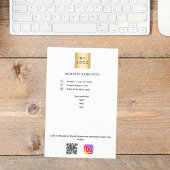 Aangepaste tekst bedrijfs-logo-instagram flyer