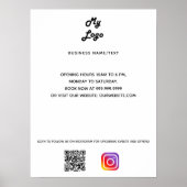 Aangepaste tekst bedrijfs-logo-instagram poster (Voorkant)