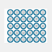 Aangepaste tekst bedrijfsnaam Etiketteert uw kleur Labels (Vel)