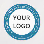 Aangepaste tekst bedrijfsnaam Etiketteert uw kleur Labels (Design 2)