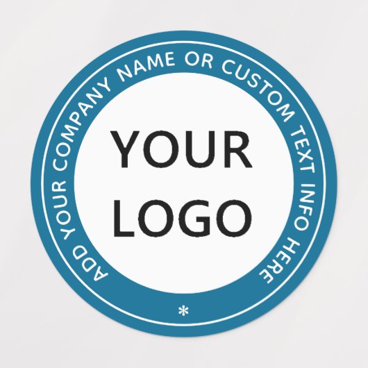 Aangepaste tekst bedrijfsnaam Etiketteert uw kleur Labels (Design 1)