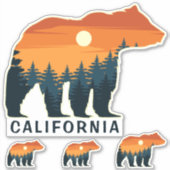 Aangepaste tekst Beer bosstickers Sticker (Voorkant)