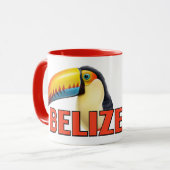 Aangepaste tekst BELIZE Toucan Mok (Voorkant links)