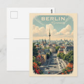 Aangepaste tekst Berlijn, Duitsland Briefkaart (Voorkant / Achterkant)