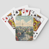 Aangepaste tekst Berlijn, Duitsland Pokerkaarten (Achterkant)