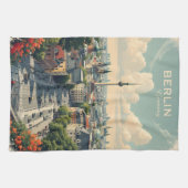 Aangepaste tekst Berlijn, Duitsland Theedoek (Horizontaal)