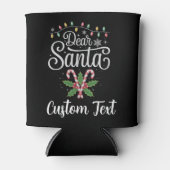 Aangepaste tekst Beste Kerstman Familie Matching Blikjeskoeler (Voorkant)