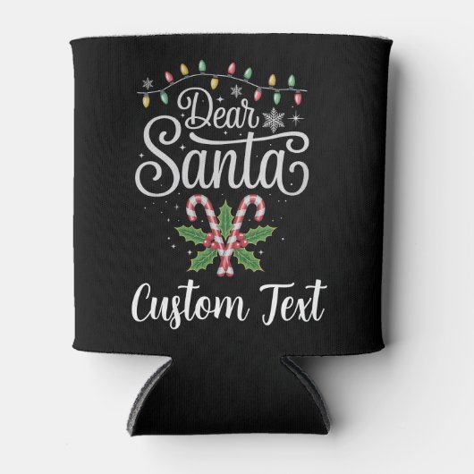 Aangepaste tekst Beste Kerstman Familie Matching Blikjeskoeler (Voorkant)