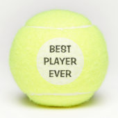 Aangepaste tekst Beste speler ooit Tennissporten Tennisballen (Voorkant)