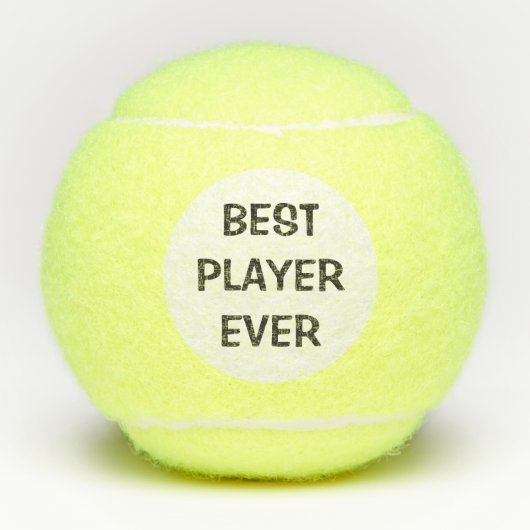 Aangepaste tekst Beste speler ooit Tennissporten Tennisballen (Voorkant)