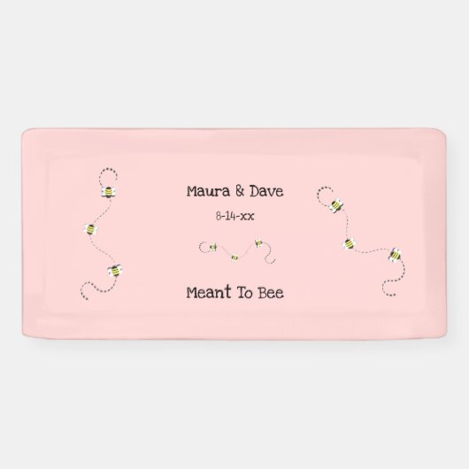 Aangepaste tekst 'Bestemd om bij te zijn' Spandoek (Horizontaal)