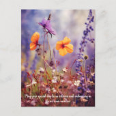 Aangepaste tekst betoverende weide in de herfst briefkaart (Voorkant)