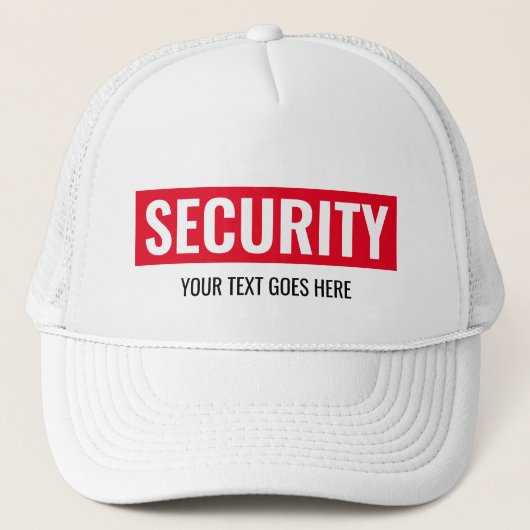 Aangepaste tekst Beveiliging Sjabloon Unisex Women Trucker Pet (Voorkant)