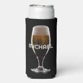 Aangepaste tekst Bierglas Seltzer Blikjeskoeler (Seltzer Achterkant)