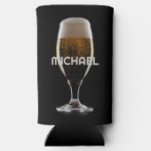 Aangepaste tekst Bierglas Seltzer Blikjeskoeler (Achterkant)