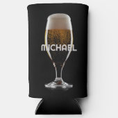 Aangepaste tekst Bierglas Seltzer Blikjeskoeler (Voorkant)