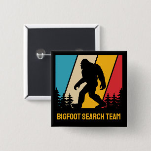 Aangepaste tekst Bigfoot Vierkante Button 5,1 Cm